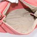 Chloe Lily Hand Bag Leather 2way Pink Gold Auth 200938A-17