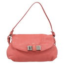 Chloe Lily Hand Bag Leather 2way Pink Gold Auth 200938A-2