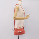Chloe Lily Hand Bag Leather 2way Pink Gold Auth 200938A-22