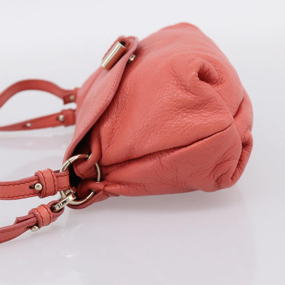 Chloe Lily Hand Bag Leather 2way Pink Gold Auth 200938A