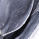 Miu Miu Matelasse Chain Shoulder Bag Leather Black Silver Auth 200939M-10