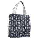 CELINE C Macadam Canvas Hand Bag Navy Auth 200940A-1