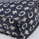 CELINE C Macadam Canvas Hand Bag Navy Auth 200940A-10