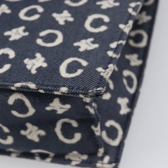 CELINE C Macadam Canvas Hand Bag Navy Auth 200940A
