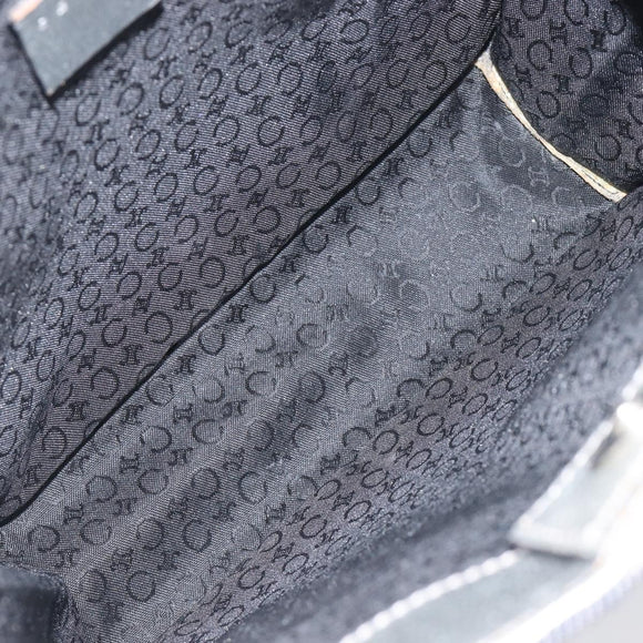 CELINE C Macadam Canvas Hand Bag Navy Auth 200940A