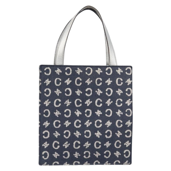 CELINE C Macadam Canvas Hand Bag Navy Auth 200940A