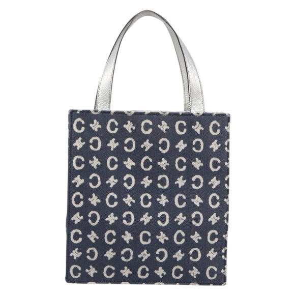 CELINE C Macadam Canvas Hand Bag Navy Auth 200940A