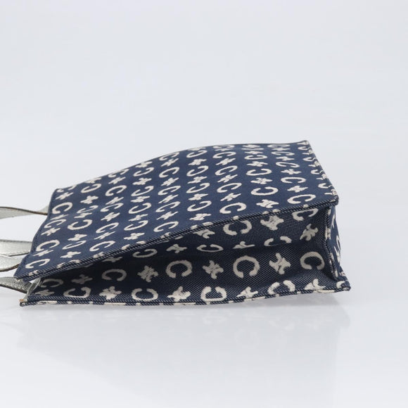 CELINE C Macadam Canvas Hand Bag Navy Auth 200940A