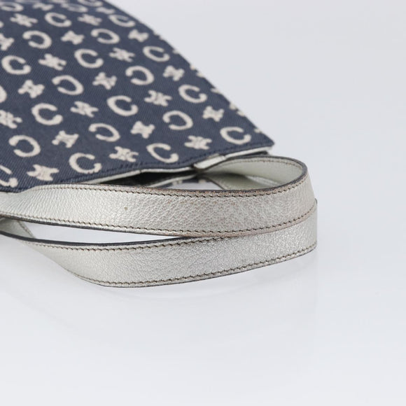 CELINE C Macadam Canvas Hand Bag Navy Auth 200940A