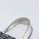 CELINE C Macadam Canvas Hand Bag Navy Auth 200940A-8