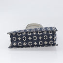 CELINE C Macadam Canvas Hand Bag Navy Auth 200940A-9