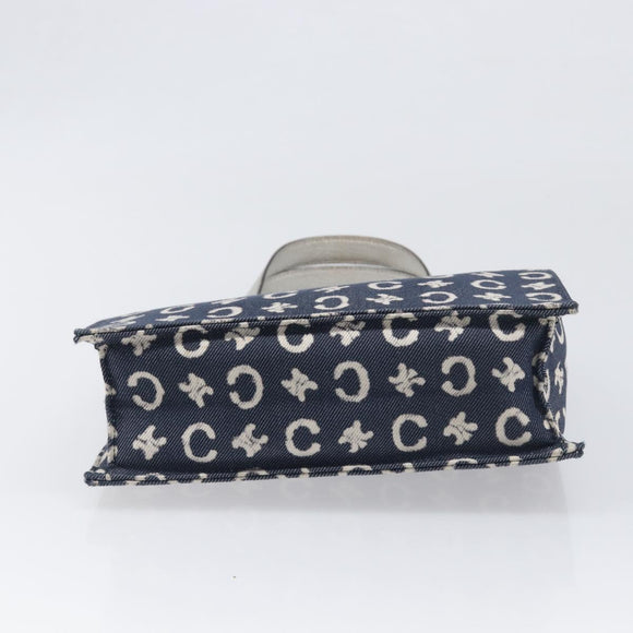 CELINE C Macadam Canvas Hand Bag Navy Auth 200940A