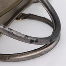 LOEWE Amazona 36 Hand Bag Leather Gold Silver Auth 200941-14