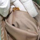 FENDI Zucchino Canvas Mamma Baguette Bag Coated Canvas Gold Green Auth 200946A-12