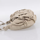 SAINT LAURENT Shoulder Bag Suede Gray Silver 112937 Auth 200947V-4