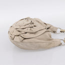 SAINT LAURENT Shoulder Bag Suede Gray Silver 112937 Auth 200947V-5