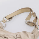 SAINT LAURENT Shoulder Bag Suede Gray Silver 112937 Auth 200947V-8