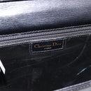 Christian Dior Shoulder Bag Leather Black Gold Auth 200949-12