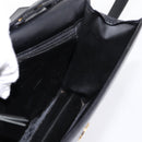 Christian Dior Shoulder Bag Leather Black Gold Auth 200949-17