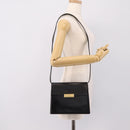 Christian Dior Shoulder Bag Leather Black Gold Auth 200949-20