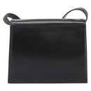 Christian Dior Shoulder Bag Leather Black Gold Auth 200949-2