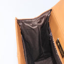 SAINT LAURENT Hand Bag Leather Beige Gold Auth 200950A-21