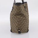 FENDI Zucchino Canvas Tote Bag Beige Gold Auth 200951V-5