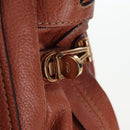 Chloe Paraty Hand Bag Leather 2way Brown Gold Auth 200955V-19
