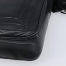 CHANEL Matelasse Chain Shoulder Bag Lamb Skin Black Gold CC Auth 200959V-13