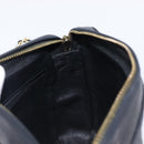 CHANEL Matelasse Chain Shoulder Bag Lamb Skin Black Gold CC Auth 200959V-19