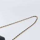 CHANEL Matelasse Chain Shoulder Bag Lamb Skin Black Gold CC Auth 200959V-8