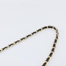 CHANEL Matelasse Chain Shoulder Bag Lamb Skin Black Gold CC Auth 200959V-9
