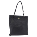 LOEWE Tote Bag Leather Black Gold Auth 200960-1