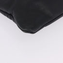 LOEWE Tote Bag Leather Black Gold Auth 200960-9