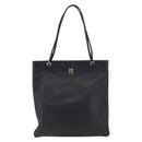 LOEWE Tote Bag Leather Black Gold Auth 200960-13