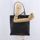 LOEWE Tote Bag Leather Black Gold Auth 200960-20