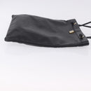 LOEWE Tote Bag Leather Black Gold Auth 200960-3