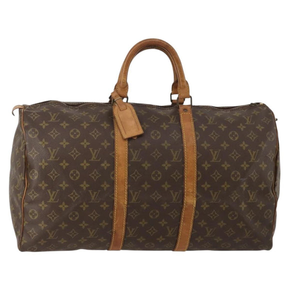 LOUIS VUITTON Monogram Keepall 50 Boston Bag Vintage M41426 LV Auth 200970