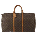 LOUIS VUITTON Monogram Keepall 50 Boston Bag Vintage M41426 LV Auth 200970-2
