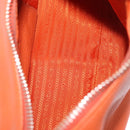 PRADA Shoulder Bag Vittero Dino Leather Orange Gold Auth 200974SAM-9