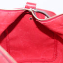 GUCCI GG Canvas Sherry Line Boston Bag Red Gold Auth 200975-18