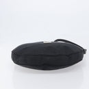 FENDI Shoulder Bag Nylon Black Silver Auth 200978-5