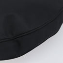 FENDI Shoulder Bag Nylon Black Silver Auth 200978-15