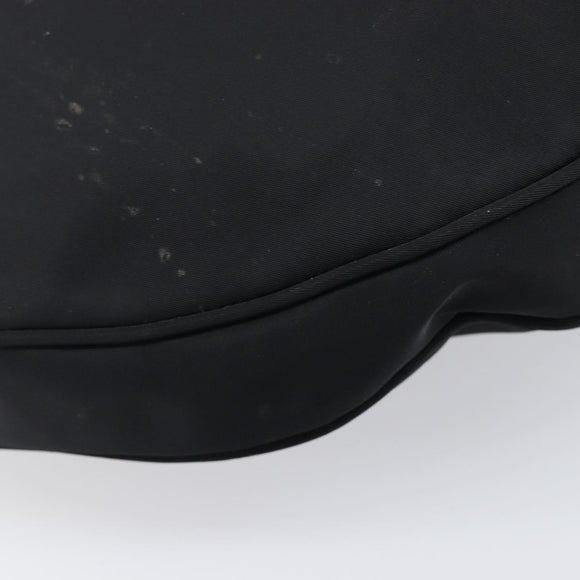 FENDI Shoulder Bag Nylon Black Silver Auth 200978