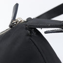 FENDI Shoulder Bag Nylon Black Silver Auth 200978-8