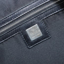 FENDI Shoulder Bag Nylon Black Silver Auth 200978-20