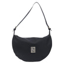 FENDI Shoulder Bag Nylon Black Silver Auth 200978-13