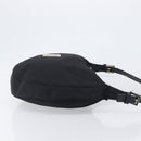 FENDI Shoulder Bag Nylon Black Silver Auth 200978-3