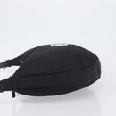 FENDI Shoulder Bag Nylon Black Silver Auth 200978-4