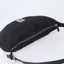 FENDI Shoulder Bag Nylon Black Silver Auth 200978-6